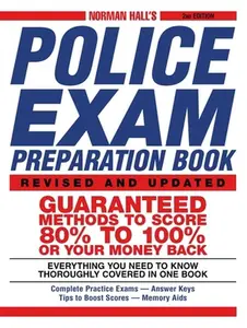 USED-Norman Hall's Police Exam Preparation Book by Hall, Norman (Paperback)