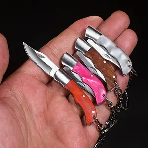 Edc Mini Pocket Knife, Portable Folding Blade, Sharp Micro Keychain Clip, Compact Edc Tool for Daily Use, Fishing, Lightweight Tools, Portable Multipurpose Knives