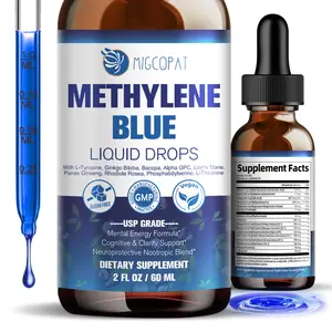 Migcopat Methylene Blue 2oz – USP Grade 1% with Alpha GPC, Lion’s Mane & Bacopa – Cognitive Support Supplement for Memory, Focus & Brain Health Healthcare Vitamin,60ml Glass Dropper Bottle #DealsForYouDays