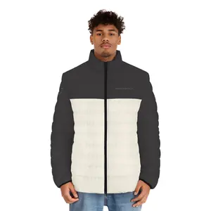 Color Block Men's Puffer Jacket