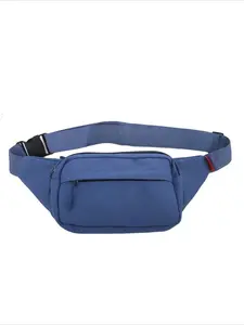 Unisex Canvas Waist Bag - 3-Pocket Design for Men & Women, Large-Capacity Phone & Wallet Organizer for Casual Travel