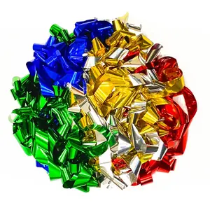 Multicolor Rainbow Metallic Foil Streamers - 20 Rolls (1" x 30')