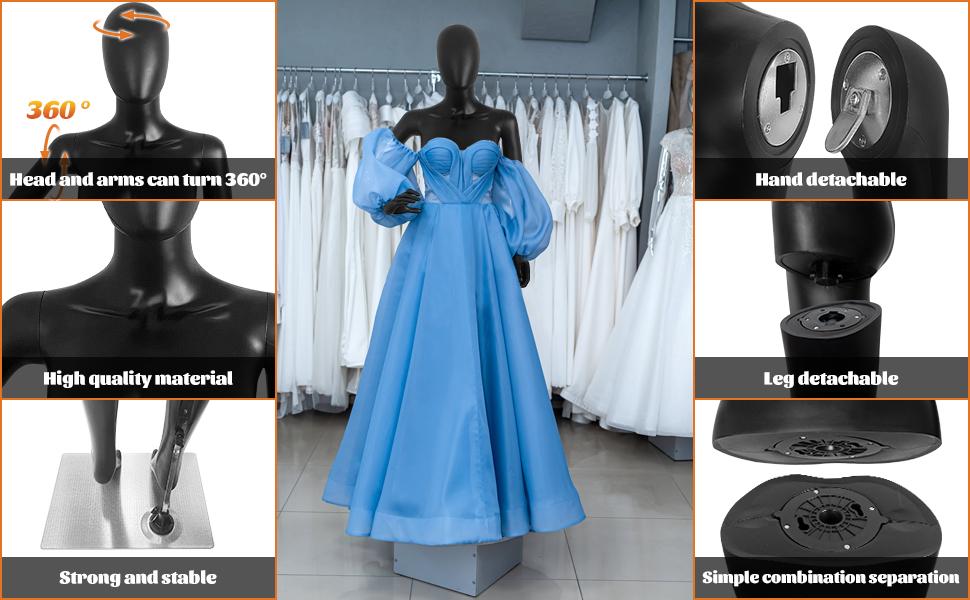 detachable parts of a dress form Dress Form Fitting System (Padding Only)