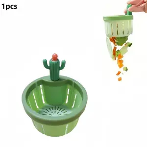 Cactus Shaped Sink Drain Basket, 1 Count Multifunctional Food Filter, Kitchen Sink Filter, Sink Filter Basket, Household Kitchen Gadgets, Kitchen Sink Strainer, Anti Clogging Strainer, Kitchenware