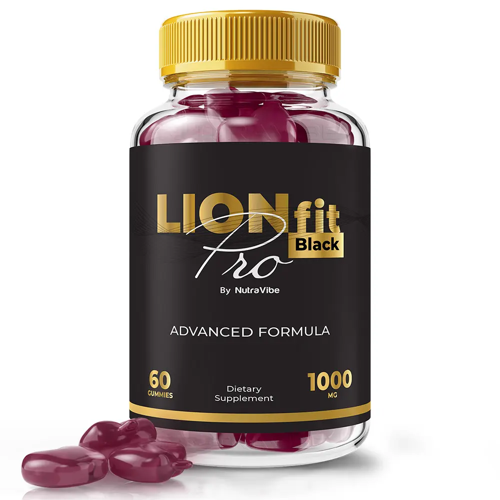 LionFit Pro Black - Advanced Formula Gummies with Natural Ingredients for Health & Wellness