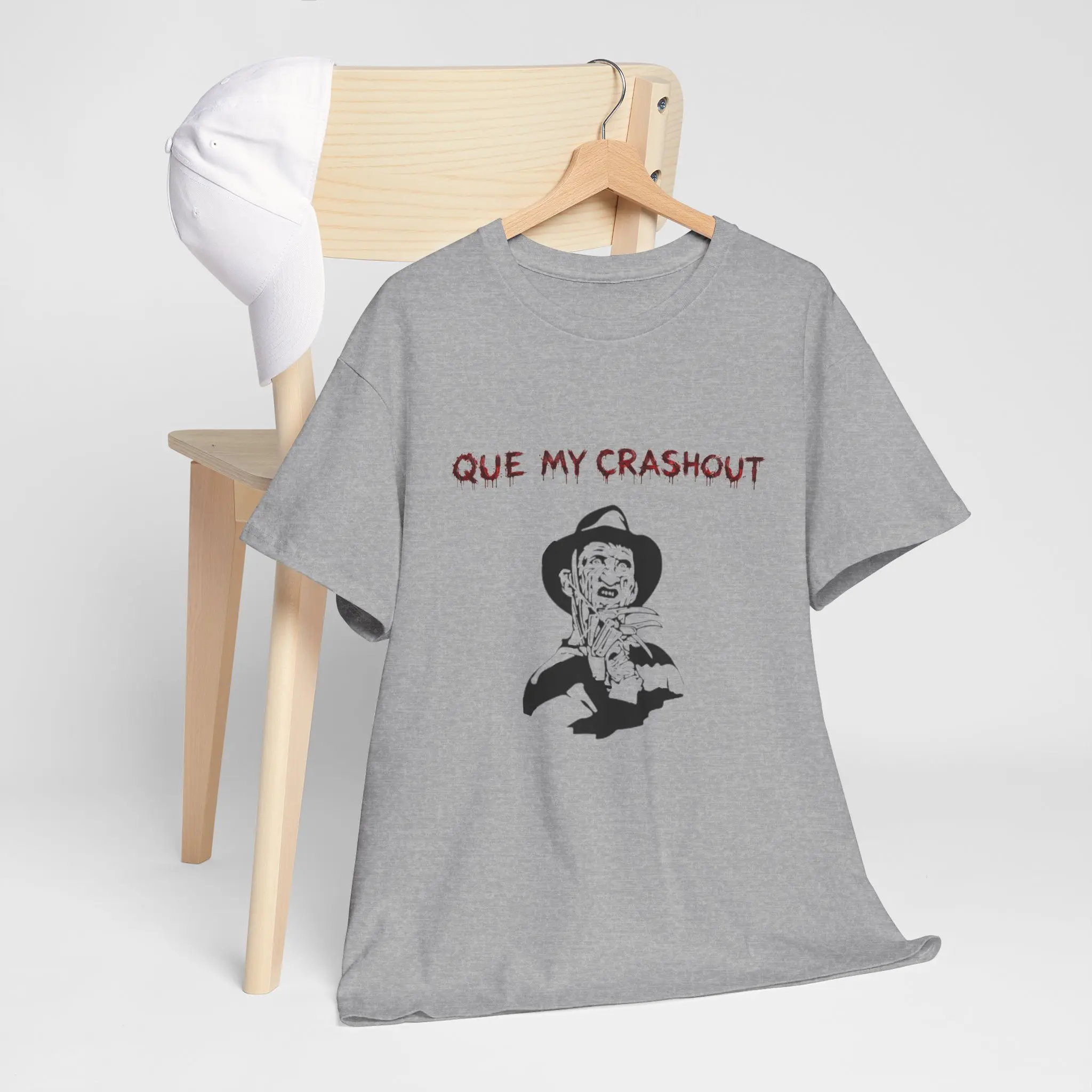 Que My Crashout tee | Vintage Kruger , humorous text