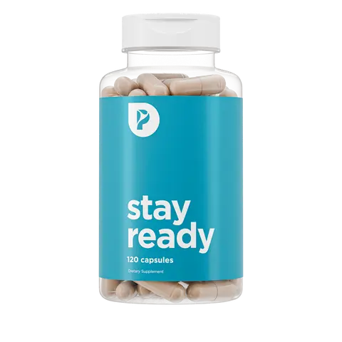 Stay Ready Fiber Capsules | Gut & Cleanliness Support | Helps Promote Digestive Regularity | Psyllium Husk, Aloe Vera, Chia Seeds, Flaxseeds | Proprietary Formula