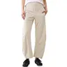 Songling Women Mid Rise Barrel Work Trousers Elastic Back Waist Tapered Baggy Lounge Pants With Side Pockets True To Size Solid Daily Travel Bottoms, back to school shopping,clothes for back to school,first day of school outfits