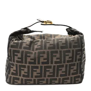 Pre-owned FENDI Canvas Handle bag Zucca Vanity 4000030701072