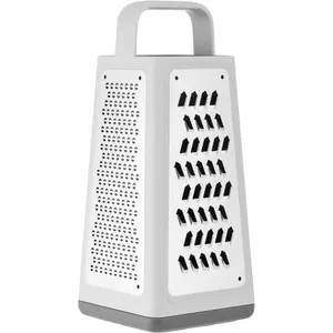 ZWILLING Z-Cut Tower Grater, 4-in-1 Box Grater & Slicer, Safety Guard and Collection Tray