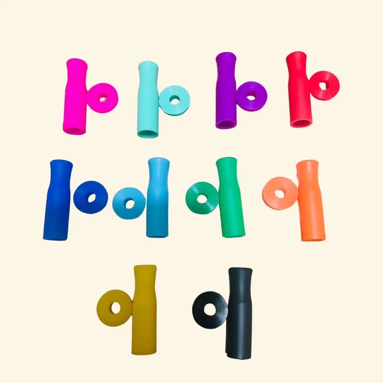 Silicone Straw Tip & Silencer for 6 mm, 8 mm, 12 mm Straws Drinkware