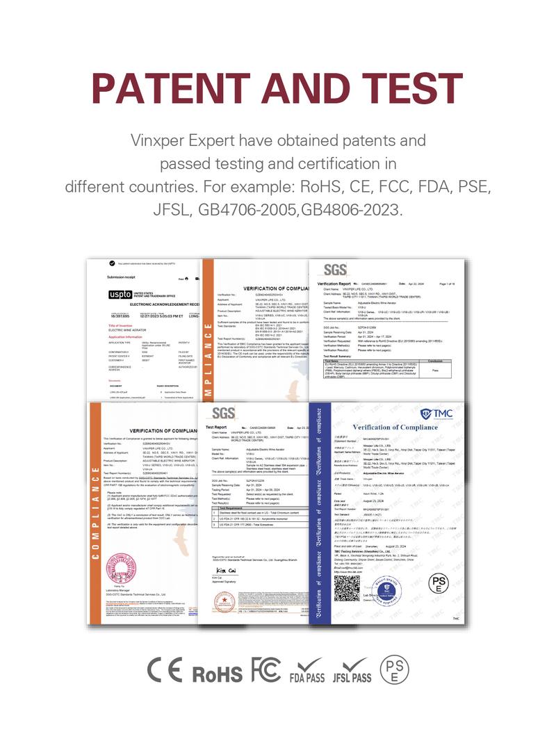 Vinxper Expert Adjustable Wine Aerator/Decanter for Instant Decanting on Demand - Suitable for All Kinds of Wines - Kitchen, Utensils