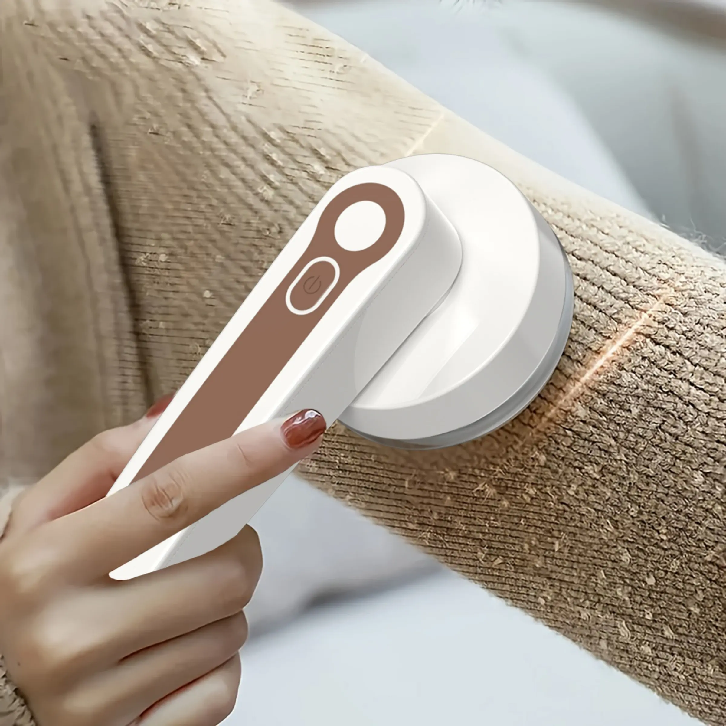Fabric Shaver, Household Fabric Shaver, Portable Fabric Shaver, Fabric Shaver For Clothing, Rechargeable 6-Blade Sweater Shaver with Cleaning Brush - for Clothes, Blankets, Carpets, Upholstery, Rechargeable Lint Shaver, Lint Remover Tool