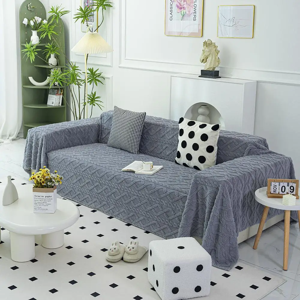 Solid Color Velvet Sofa Covers Blanket, Dust Blanket Gift, Home Good Atmosphere Blanket Sofa Couch Fleece Cover Can Be Machine Washed, Christmas Gifts