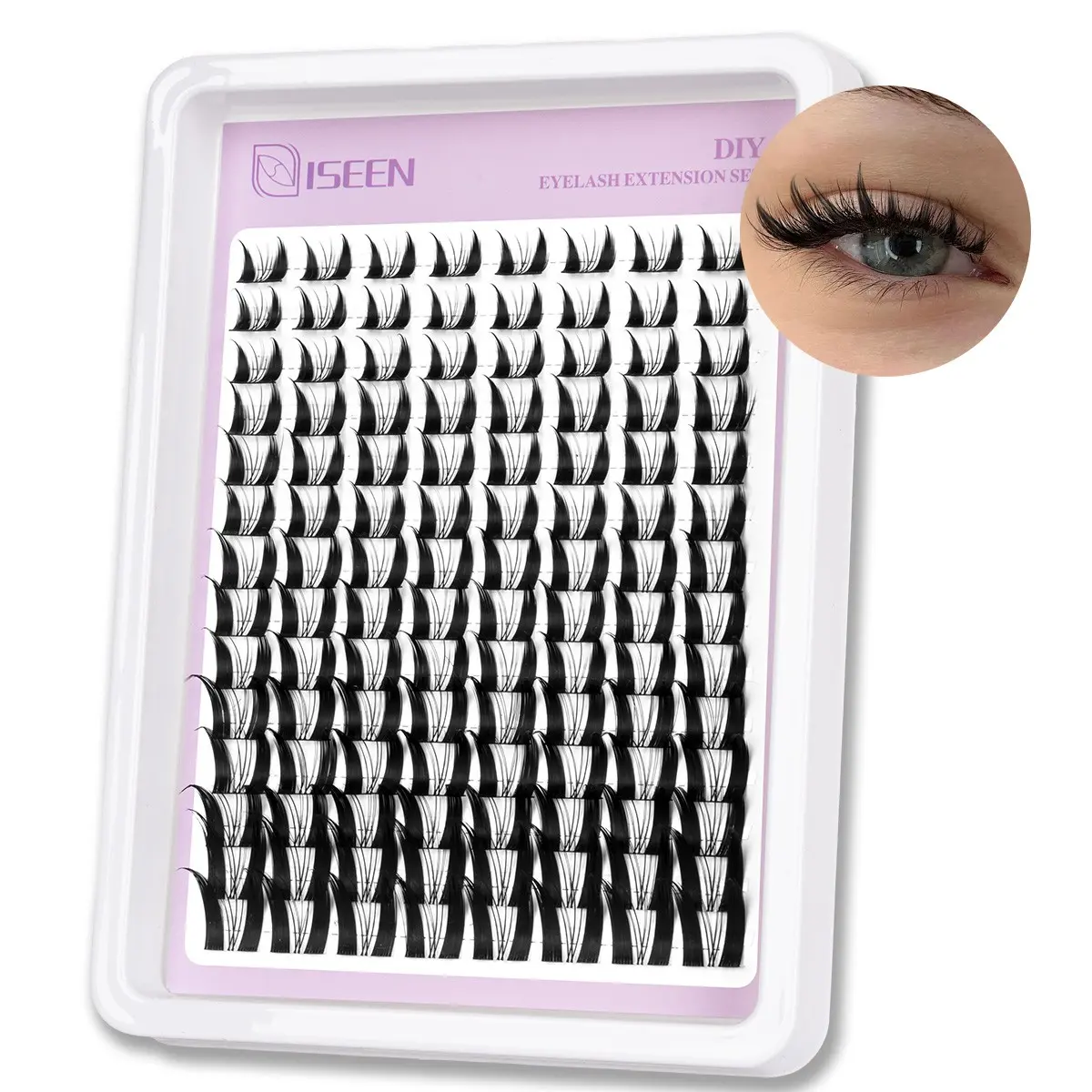 Fairy Lash Clusters Kit, DIY Spider Eyelash Extensions Kit, Lashes Cluster, Individual Lashes, Cosmetic, Wispy Eyelash Clusters, Cosmetic False Lashes, High Quality Eyelashes