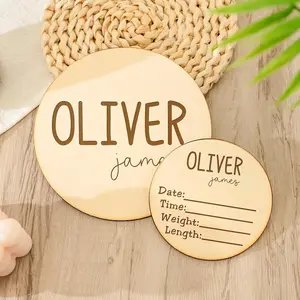 Custom Baby Name Sign,Baby Announcement Sign With Birth Stats,Newborn Name Wood Sign For Hospital,Matching Name Plate,Baby Shower Gift