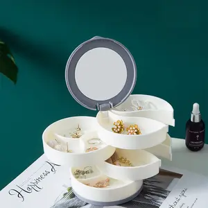 360 °     Rotating Jewelry Box, Multi Jewelry & Earring Storage Box