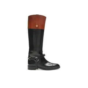 Gucci Women's Knee-High Boot Black Harness Leather, from StockX