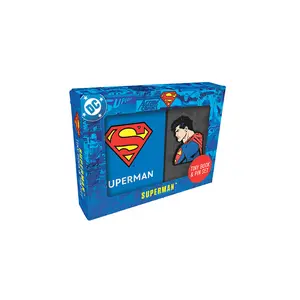 DC Comics: Superman Tiny Book and Pin Set