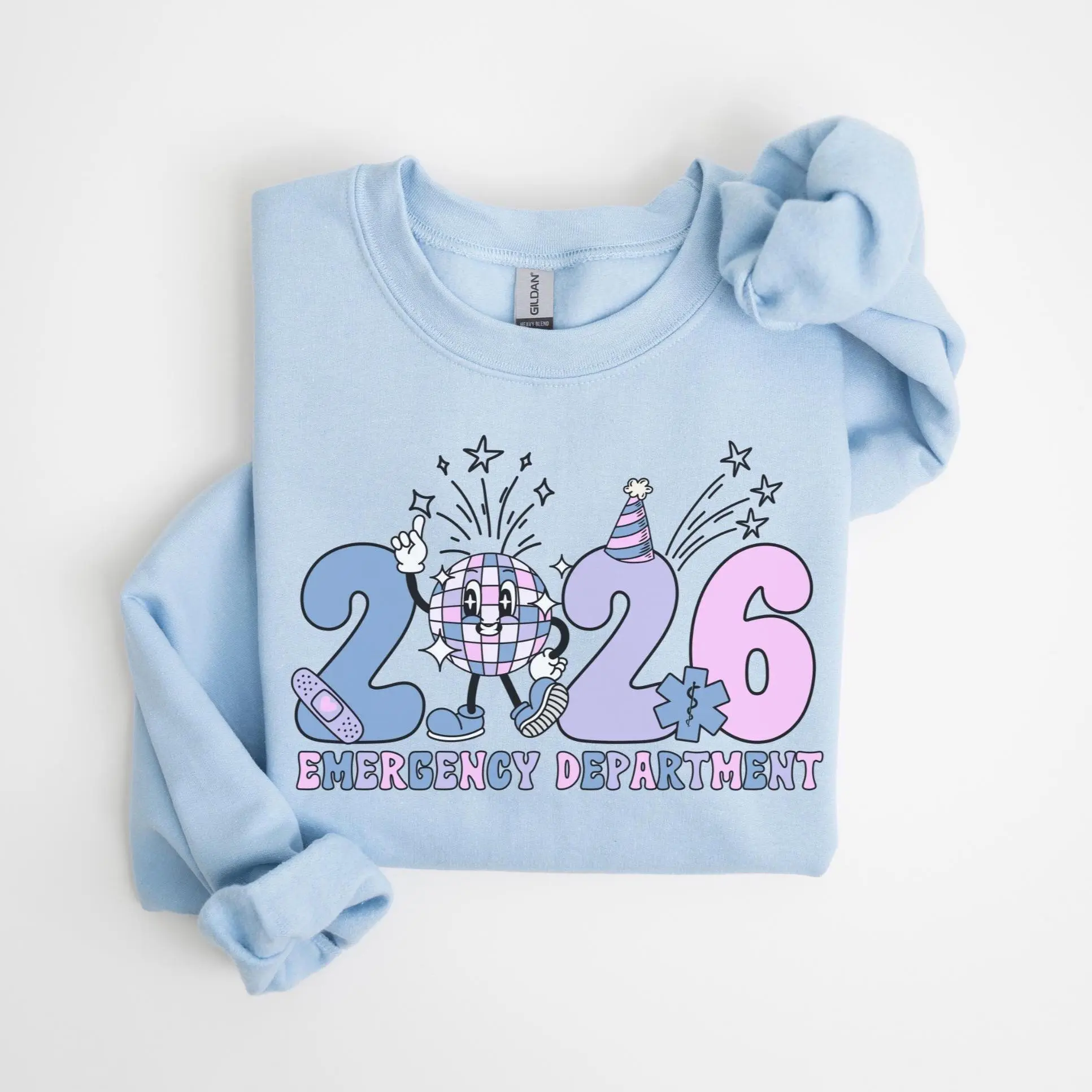 Emergency Department New Years T-Shirt OR Sweatshirt • ER Nurse 2026 Group Work Sweater • EMT Paramedic Gift • ED Nursing Crewneck • Er Doctor Gifts
