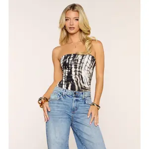 Blur The Lines Lace-Up Bodysuit