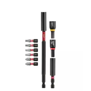 Milwaukee 48-32-4513 SHOCKWAVE Impact Duty Alloy Steel Screw Driver Bit Set (10-Piece)