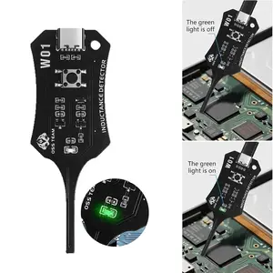 OSS W01 Type-C Inductance Tester Motherboard Coil Tester Electronic Circuit Board Inductor Detector for Phone Motherboard Component Repair Electromagnetic Induction Quick Fault Check Tool