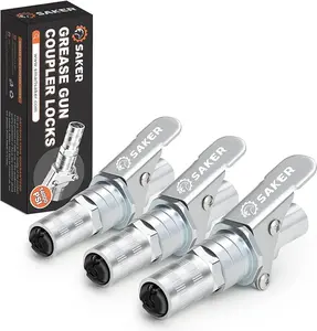 Grease Gun Coupler-Upgrade to 14000 PSI,Duty Quick Release Grease Couplers,Compatible with All Grease Guns 1/8" NPT Fittings (3 PCS)