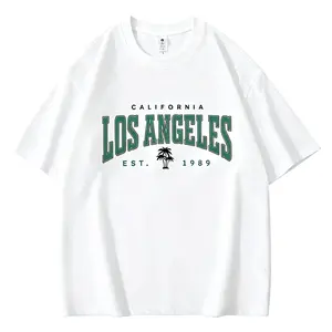 California Los Angeles 1989 Vintage Graphic T-shirt | White Casual Cotton Tee