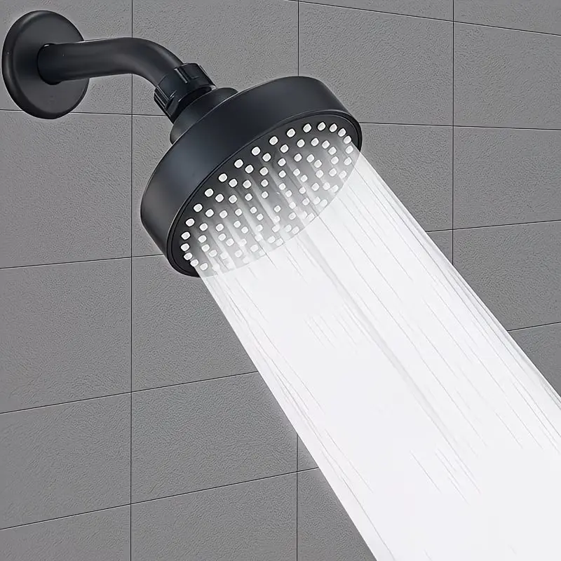 1/2/3pcs Large Water Flow Shower Heads, Sturdy and Durable Design, Easy To Hang and Install, Compatible with Standard Faucets