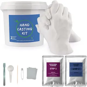 Hands Casting Kit, DIY Plaster Statue Molding Kit & Hand Casting Kits for 2 Adult, Wedding, , Anniversary, Hand Hold Casting Kit for Holiday Activities and  for Couple  Ideas