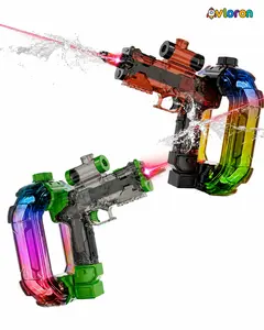 Avloron Rechargeable Electric Water Gun with LED Lights & Music – Automatic Water Blaster for Summer Outdoor Fun