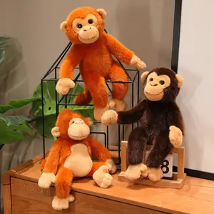 Hot Cartoon Gorilla Plush Toy Chimpanzees Monkey Soft Stuffed Doll Backpack Car Bag Room Decor Kid Gift