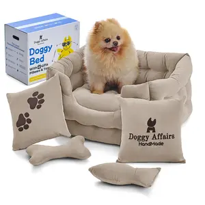 Luxury Dog Bed That Hugs Back – Soft on Joints, Strong on Style, Made to Last