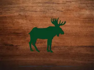 Moose Vinyl Decal - Multiple Colors And Sizes - Outdoorsmen, Hunters Car Decal, Water Bottle Sticker