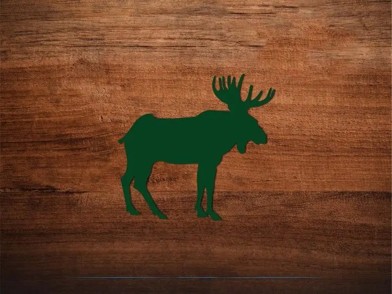 Moose Vinyl Decal - Multiple Colors And Sizes - Outdoorsmen, Hunters Car Decal, Water Bottle Sticker