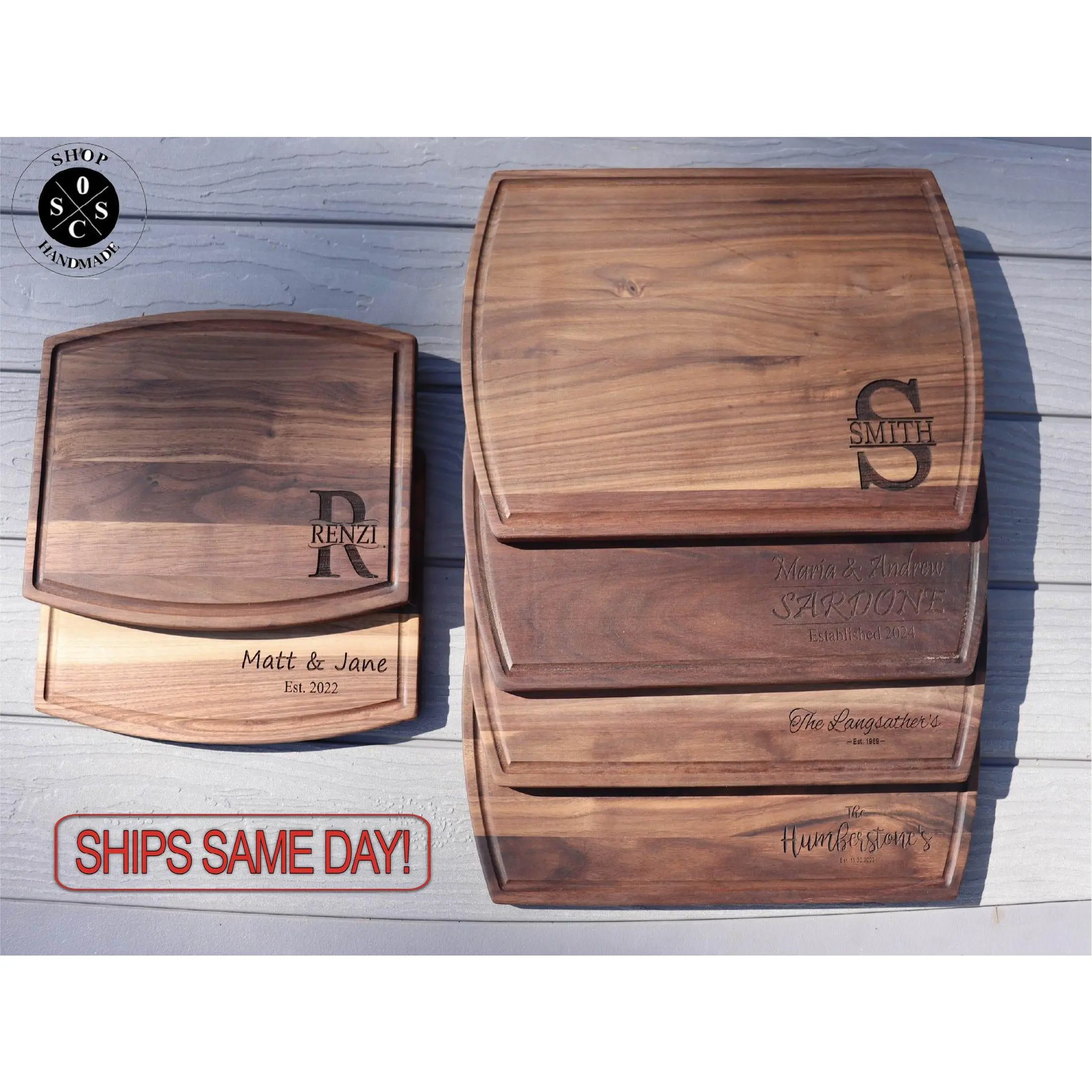 Cutting Board, Wedding gift, Wood Cutting Board, Wedding Present, Personalized Cutting Board, Custom Board, Serving Board, Family Initial