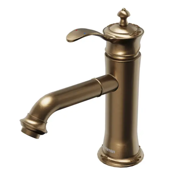 Vineyard Brushed Copper Bathroom Faucet – Single Hole, Single Handle, 8-5/8" Height, 1.2 GPM, cUPC Certified, WaterSense Approved, Lifetime Warranty