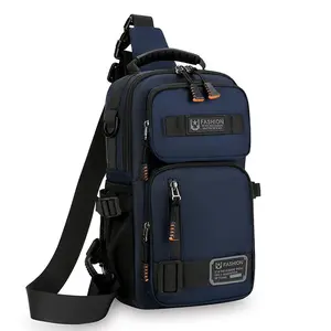 Men's Large Capacity Multi-Pocket Tactical Crossbody Bag - Fashionable Lightweight Adjustable Strap Zipper Bag, Durable Portable Multifunctional Father's Day Gift for Travel & Daily Use, Adjustable Strap Bag
