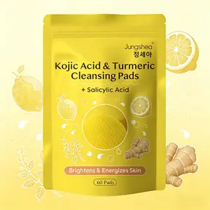 Turmeric & Kojic Acid Cleansing Pads – Gentle Face Cleanser for Daily Use, Helps Brighten & Refresh Skin, Exfoliating Facial Pads, Mother’s Day Skincare Gift
