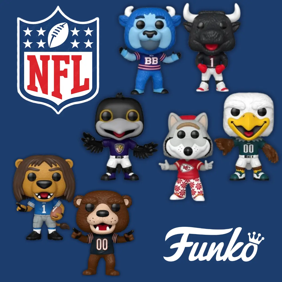 NFL Mascots Funko Pop! Vinyl Figures