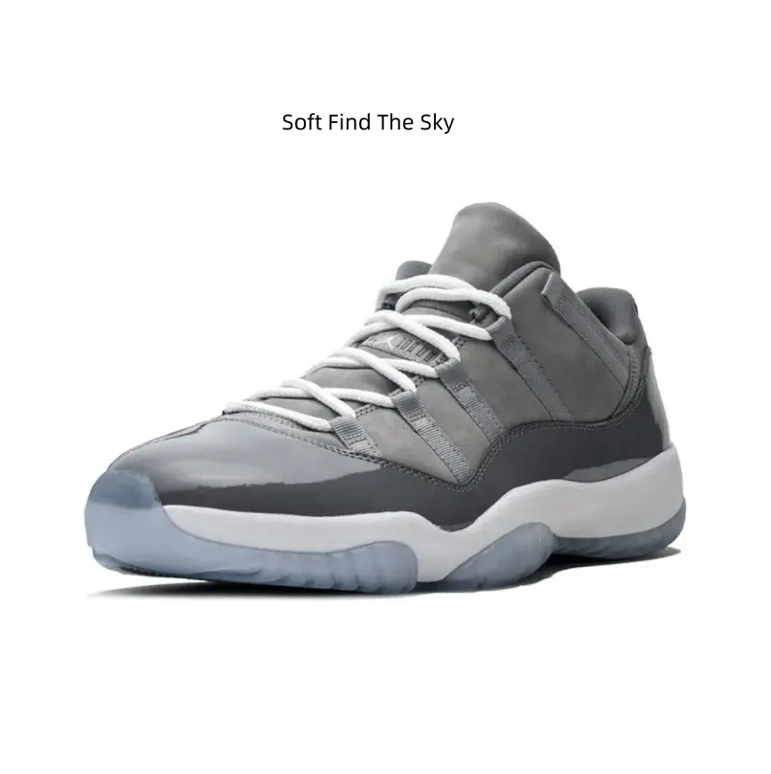 Muted dark grey textured kicks with frosty translucent soles