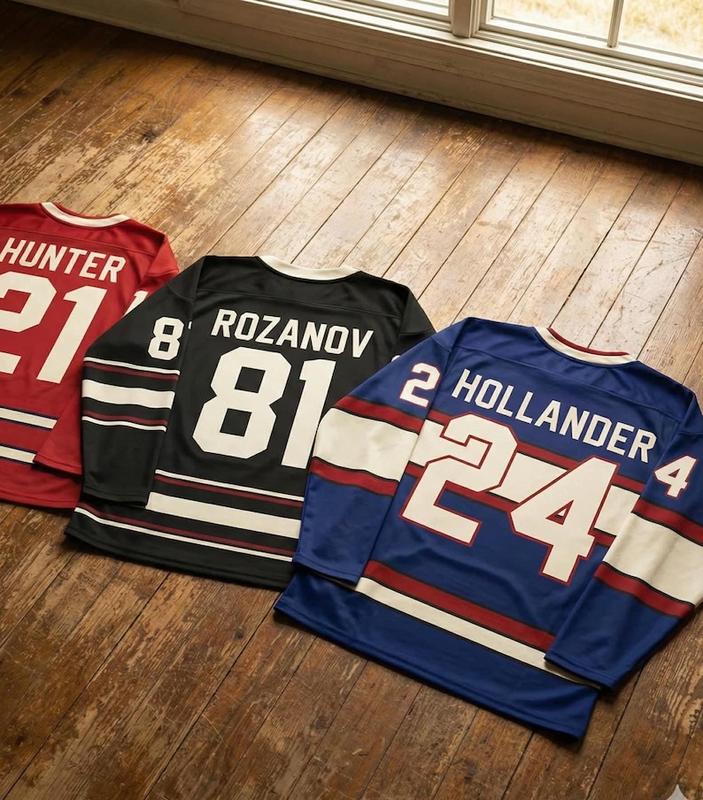 Rozanov Hollander Hockey Jersey, Buy 1 Get 1 Patch Random Free, Heated Rivalry Merch Ilya Rozanov Shane Hollander, Hockey Lover Gift