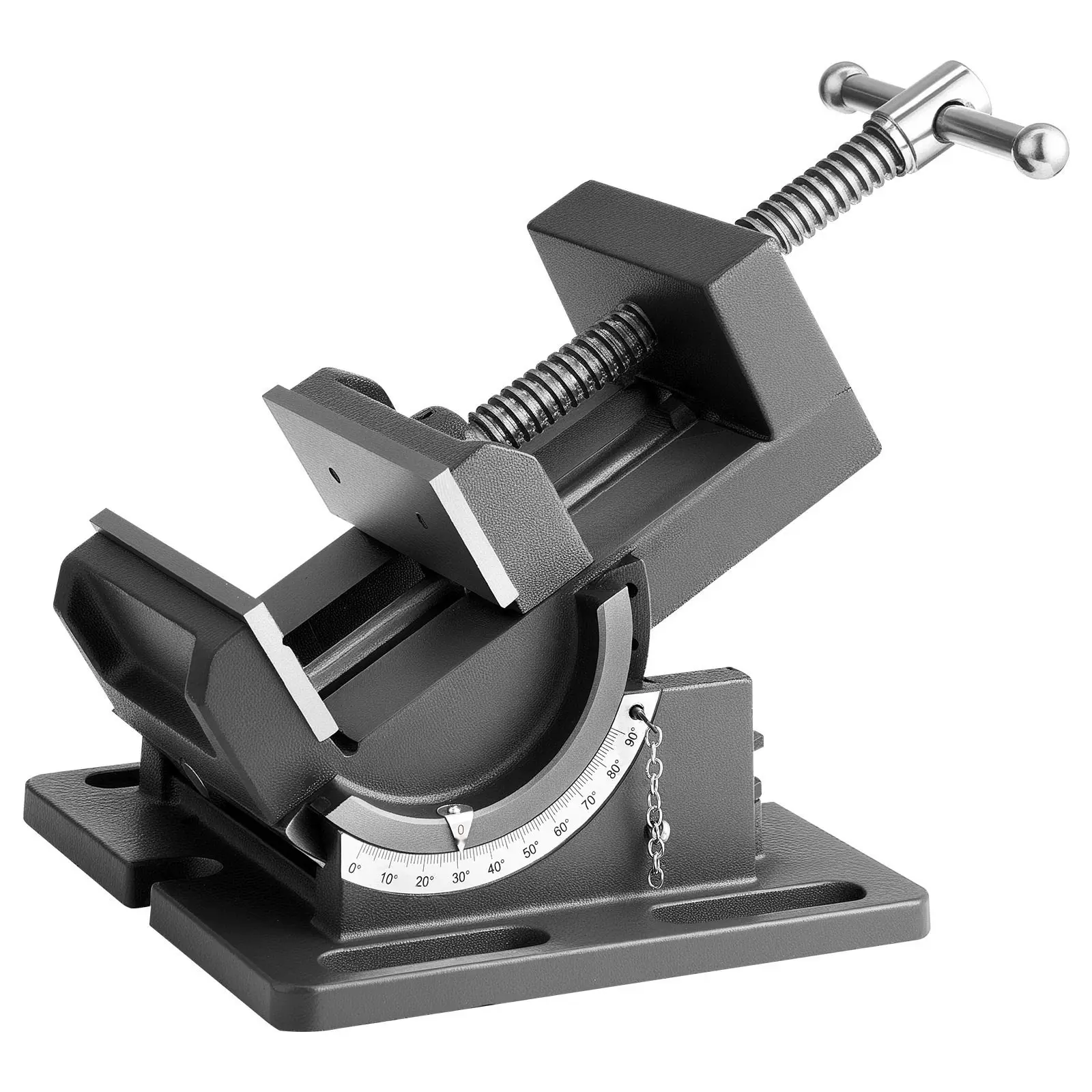 Tilting Vise, 4.25-Inch Jaw Width, Portable Drill Press Bench Vise With 0-90 Degree Tilt, Durable Cast Iron Construction, Woodworking Workbench Vice For Benchtops And Drill Presses, Black