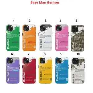 [Free Gift 5pcs Sticker] Redbull Energy Heavy Duty iPhone Case 11-17 Pro Max • Premium 2-Piece Impact-Resistant Tough Case • Shockproof Protective Cover