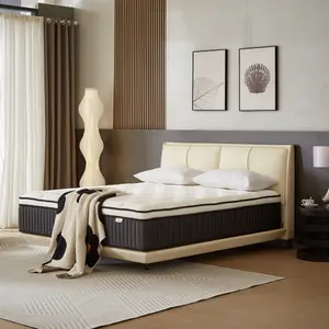 Hybrid Mattress in a Box,Fiberglass-Free, High Density Base Foam with Pocket Coils, Medium Firm Mattress,10/12 Inch, Twin/Full/Queen/King Size, TikTokShopfalldealsforyou