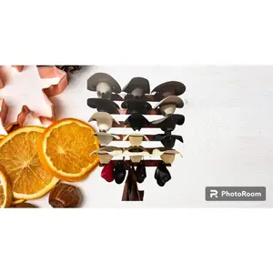 Western Cowboy Hat Rack | 15 Wide-Brimmed Hat Holder | Rustic Wooden Organizer | Space-Saving Home Decor | Handcrafted in USA Hanging