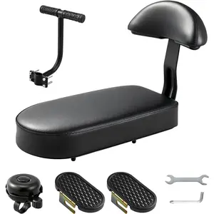 Seat Set, Comfort  Seat with Backrest, Wide   Rear Seat Cushion  Safety Armrest Handrail  Pedals,    Seat for Over 5