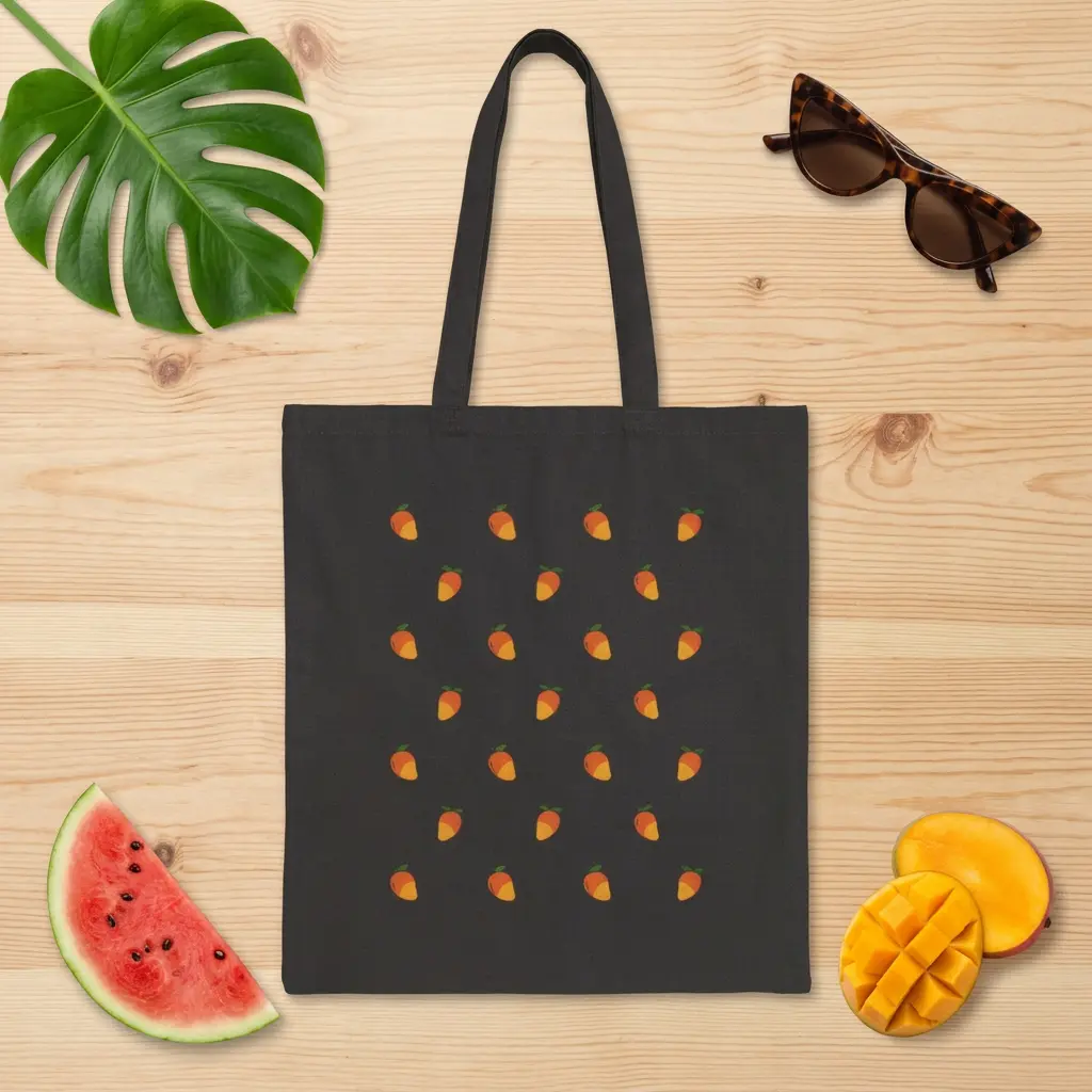Mango Pattern Canvas Tote Bag