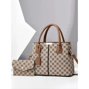 Women's Fashionable PU Leather Handbag & Wallet, Casual Versatile Shoulder Bag & Wallet, Trendy All-match Bag Set for Daily Use